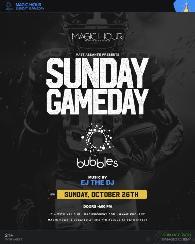 Sunday Gameday – 10/26